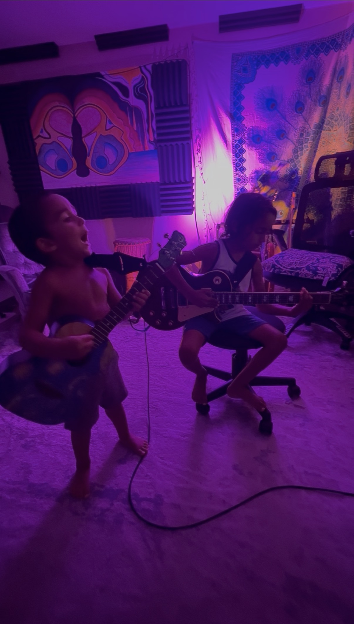 An immersive sound and light session