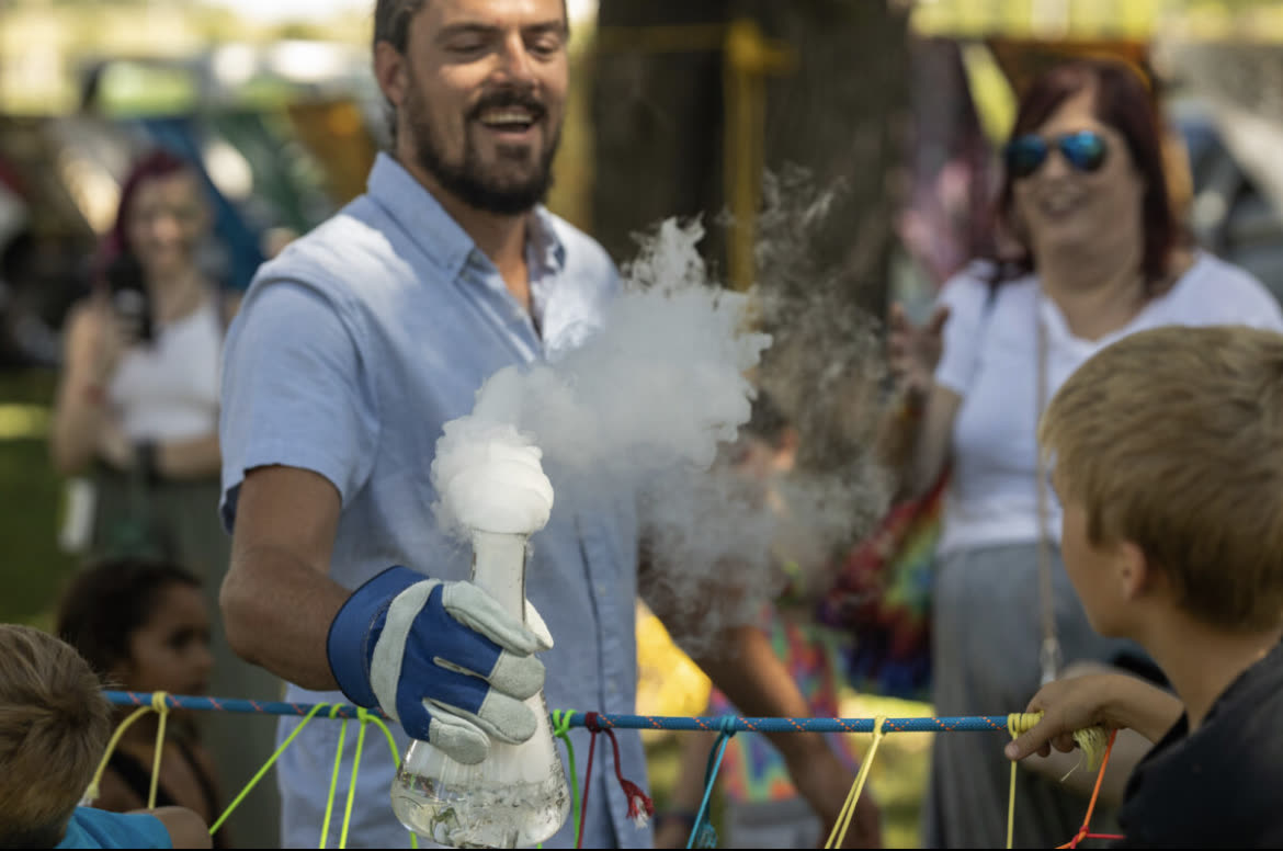 Hands-on science exploration with students