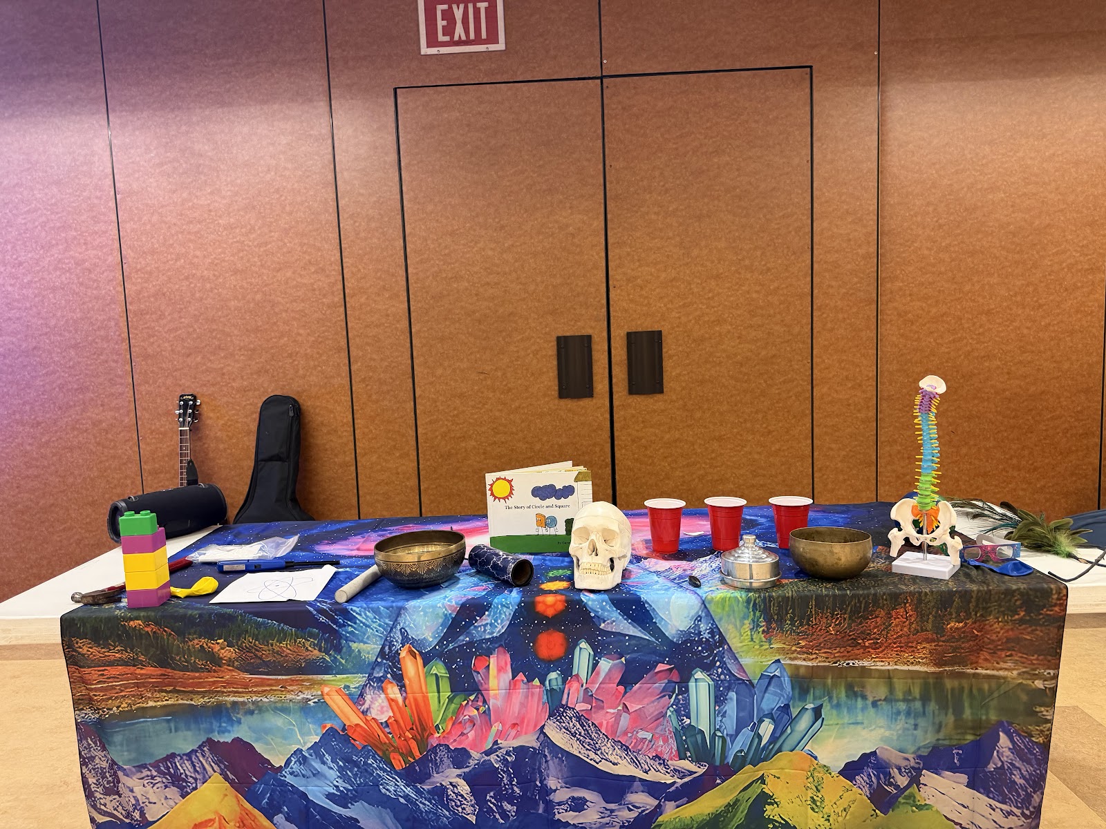 Science discovery materials laid out for a session
